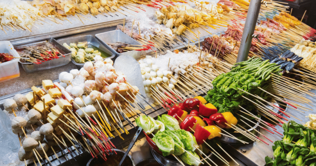street food market in kuala lumpur malaysia